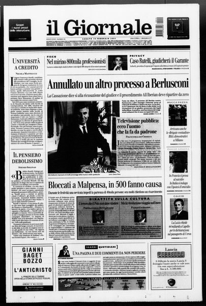 Il giornale : quotidiano del mattino